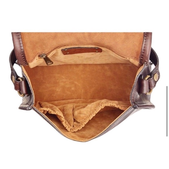 Patricia Nash Laser Cut Sherpa Bag- brown - Picture 6 of 7